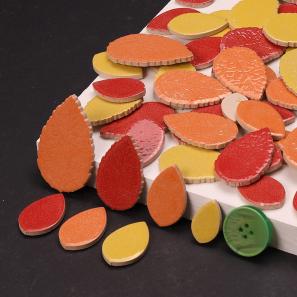 CL500  Ceramic Leaves Mosaic