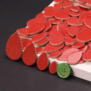 CL52  Ceramic Leaves Mosaic