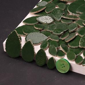 CL30  Ceramic Leaves Mosaic