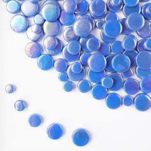 RRI23  Coin Round Recycled Mosaic Glass Tile