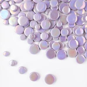 RRI60  Coin Round Recycled Mosaic Glass Tile