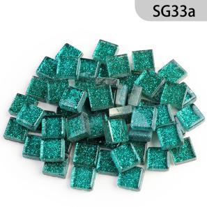 SG33a  10mm Glitter Glass Mosaic