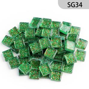 SG34  10mm Glitter Glass Mosaic
