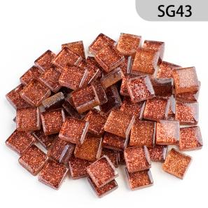 SG43  10mm Glitter Glass Mosaic