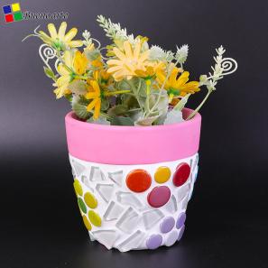 01   Mosaic Vase & Plant Pot