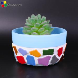 08   Mosaic Vase & Plant Pot