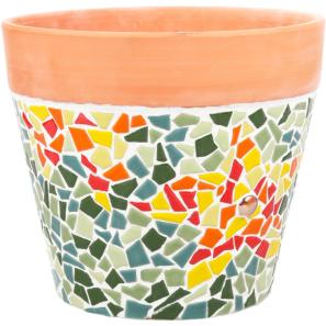 16   Mosaic Vase & Plant Pot