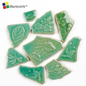 Plant Green  Antique Ceramic Mosaic