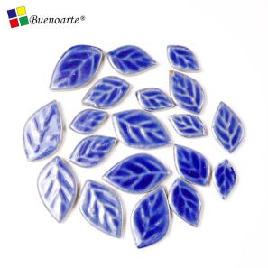 Blue  3Size Ceramic Leaves