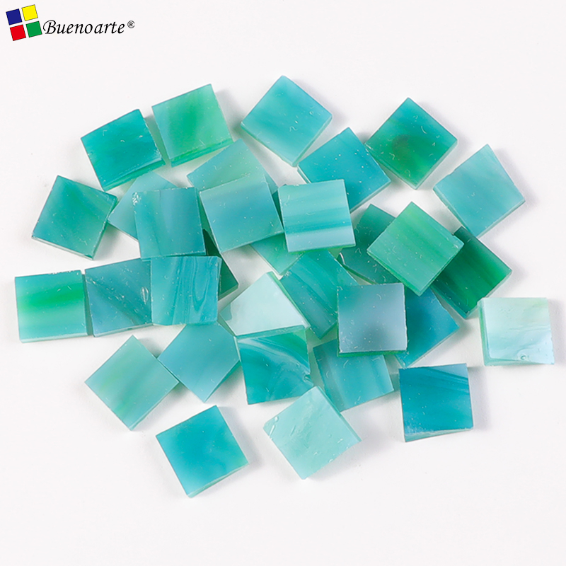 ST34  Square Stained Glass Mosaic Tile 