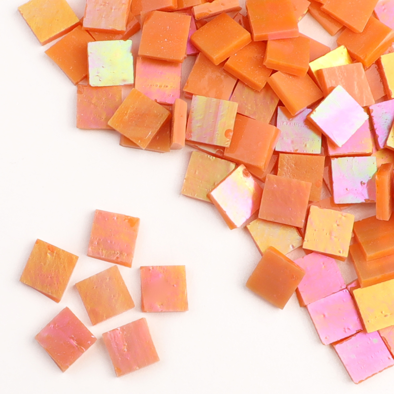 SI51  Square Stained Glass Mosaic Tile 