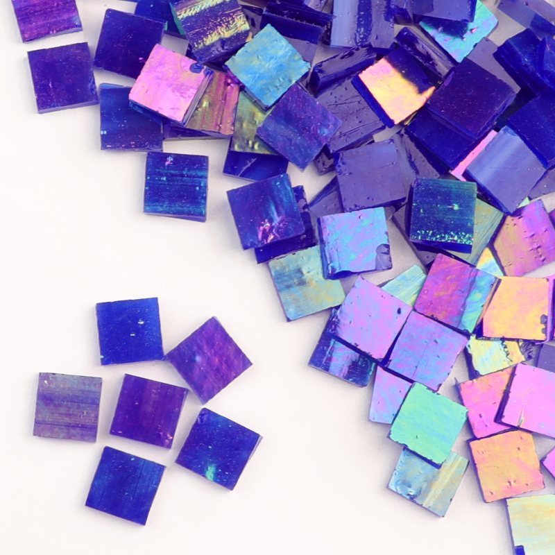 SI23  Square Stained Glass Mosaic Tile 