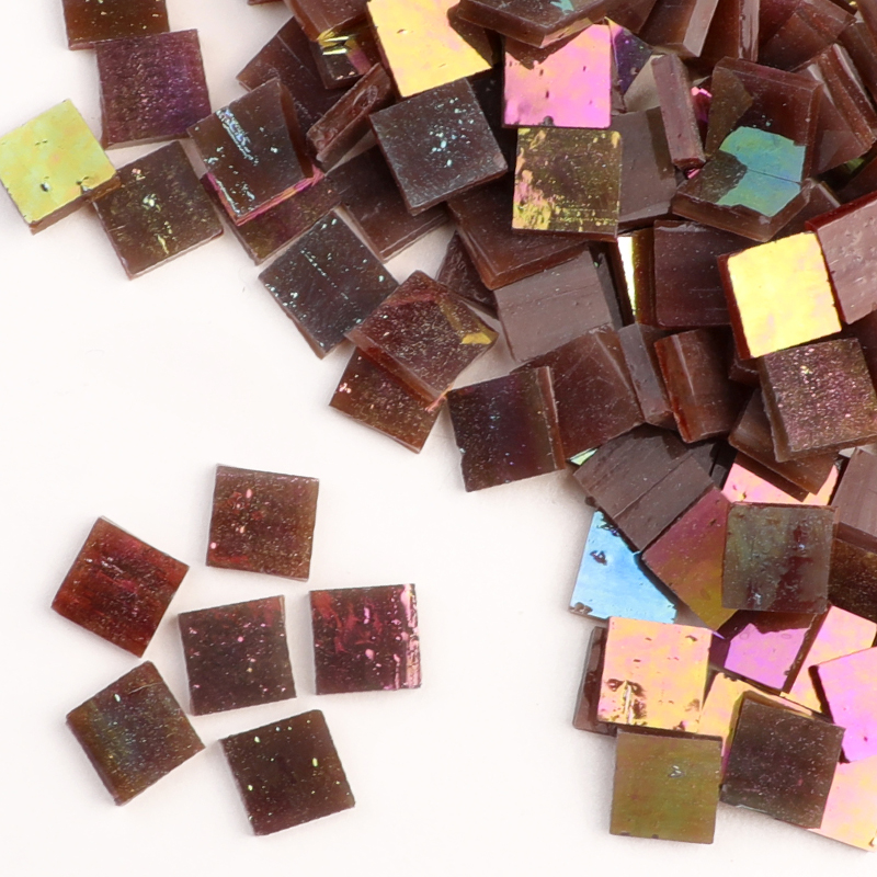 SI62  Square Stained Glass Mosaic Tile 